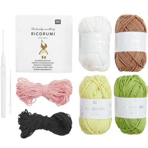 Zestaw na maskotkę amigurumi Rico Design Ricorumi Crochet Snowdrop