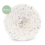 KOKONEK Mono Nature GLOW NG02 - Beza + cekiny disco biel  