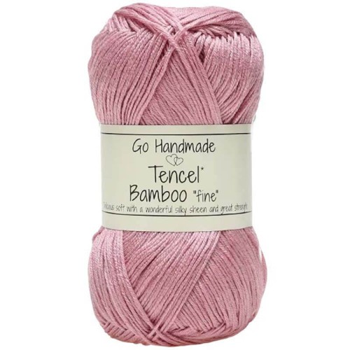 Włóczka Go Handmade Tencel Bamboo "fine" 17356 / stara róża