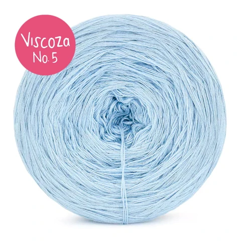Włóczka KOKONKI Visco no. 5 - baby blue / 5 nitek / 400 m / 125 g - GOTOWY