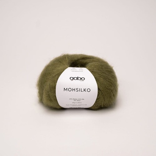 Włóczka Gabo Wool Mohsilko 4612 / oliwkowa zieleń