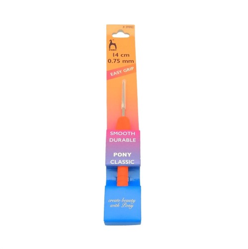 Szydełko PONY Easy Grip z ergonomiczną rączką 0,75 mm