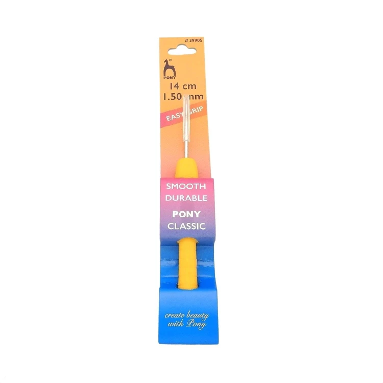 Szydełko PONY Easy Grip z ergonomiczną rączką 1,5 mm