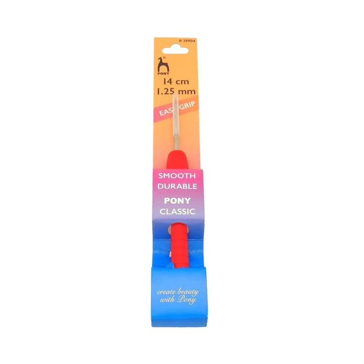 Szydełko PONY Easy Grip z ergonomiczną rączką 1,25 mm