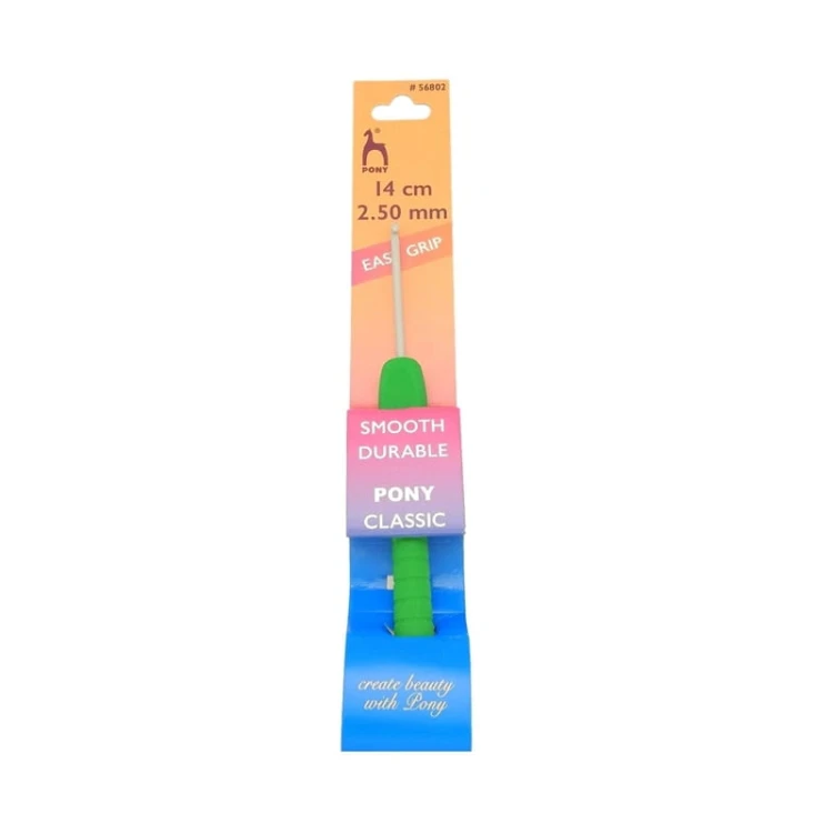 Szydełko PONY Easy Grip z ergonomiczną rączką 2,5 mm