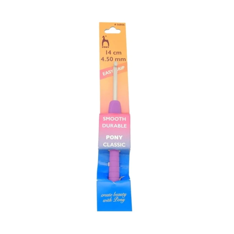 Szydełko PONY Easy Grip z ergonomiczną rączką 4,5 mm