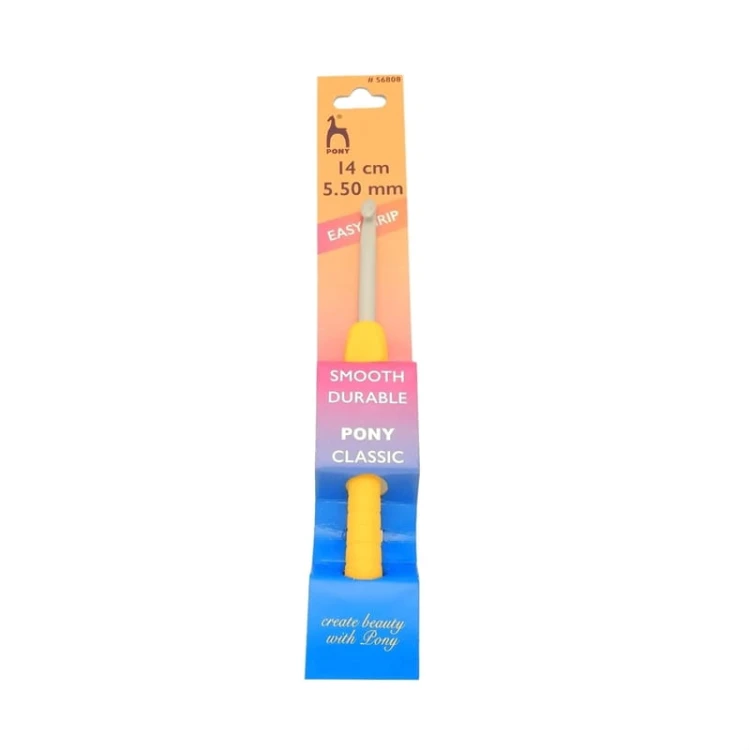 Szydełko PONY Easy Grip z ergonomiczną rączką 5,5 mm