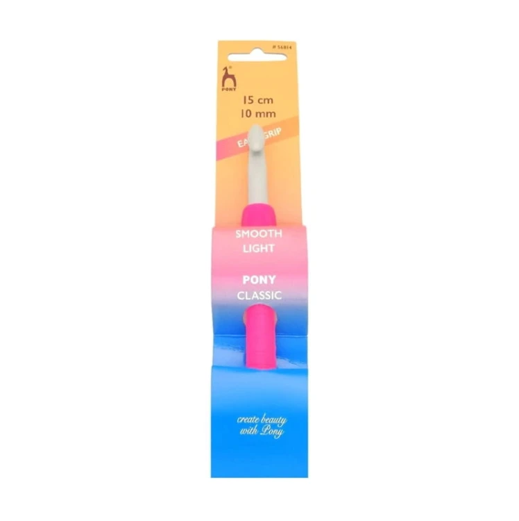 Szydełko PONY Easy Grip z ergonomiczną rączką 10 mm