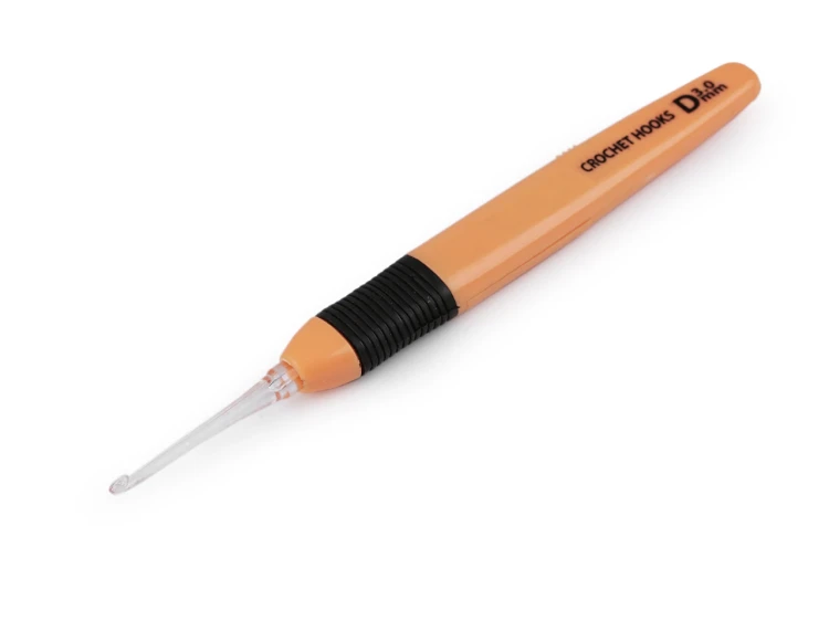 Szydełko z podświetleniem / 3 mm / łosoś