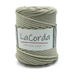Sznurek La Corda Cotton Cord  5mm / rolka 100m / 180 jasny beż