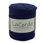Sznurek La Corda Cotton Cord 5mm / rolka 100m / 530 granatowy