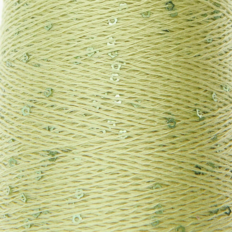 Włóczka / nić z cekinami Rico Design Creative Make It Blümchen 014 / pistacja