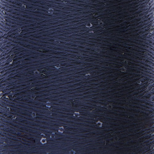 Włóczka / nić z cekinami Rico Design Creative Make It Blümchen 015 / granat