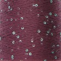 Włóczka / nić z cekinami Rico Design Creative Make It Blümchen 016 / bordo