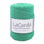 Sznurek La Corda Cotton Cord 5mm / rolka 100m / 580 miętowy