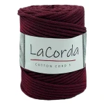 Sznurek La Corda Cotton Cord  5mm / rolka 100m / 260 burgund