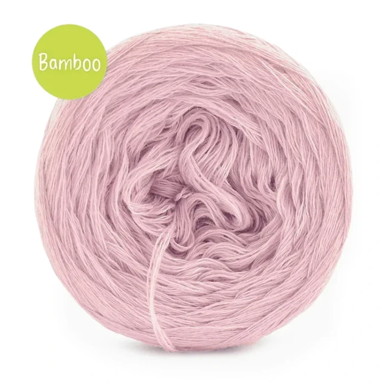 KOKONEK_Bamboo - brudny róż / 4 nitki / 400 m / 80 g - GOTOWY