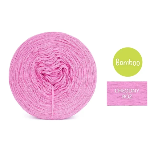 KOKONEK Bamboo - chłodny róż / 4 nitki / 1200 m / 240 g - GOTOWY