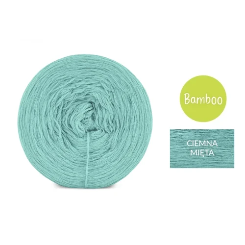 KOKONEK Bamboo - ciemna mięta / 4 nitki / 1200 m / 240 g - GOTOWY