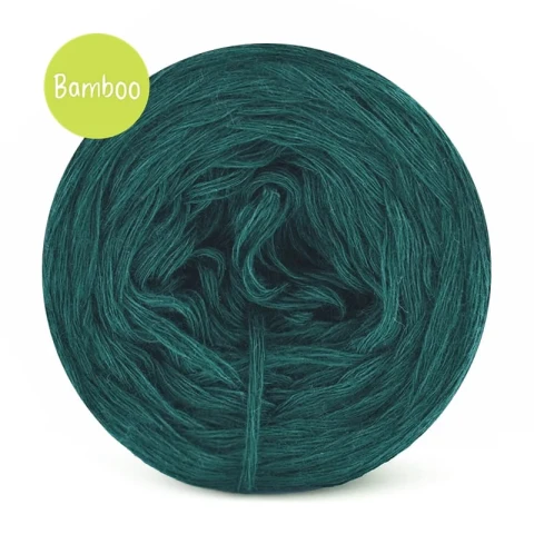 KOKONEK Bamboo - ciemna zieleń / 4 nitki / 400 m / 80 g - GOTOWY
