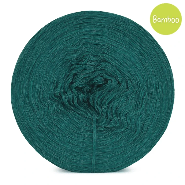 KOKONEK Bamboo - ciemna zieleń / 4 nitki / 1200 m / 240 g - GOTOWY