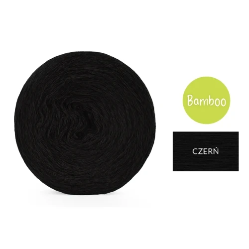 KOKONEK_Bamboo - czerń / 4 nitki / 1200 m / 240 g - GOTOWY