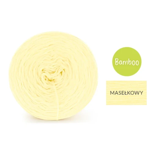 KOKONEK Bamboo - masełkowy / 4 nitki / 1200 m / 240 g - GOTOWY