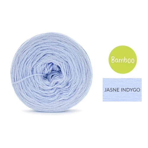 KOKONEK Bamboo - jasne indygo / 4 nitki / 1200 m / 240 g - GOTOWY