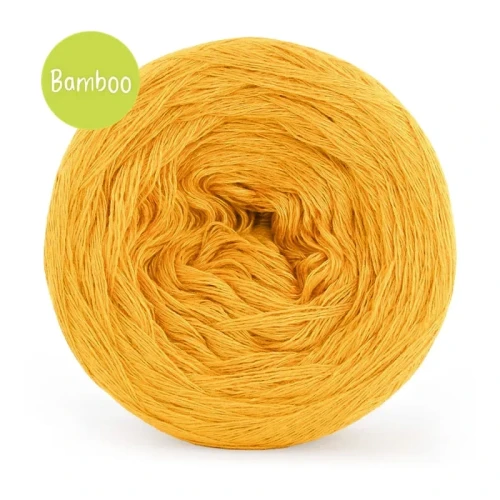 KOKONEK_Bamboo - musztarda / 4 nitki / 400 m / 80 g - GOTOWY