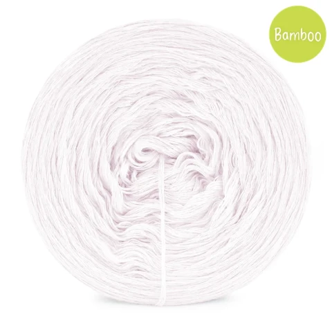 KOKONEK Bamboo - perłowy / 4 nitki / 1200 m / 240 g - GOTOWY