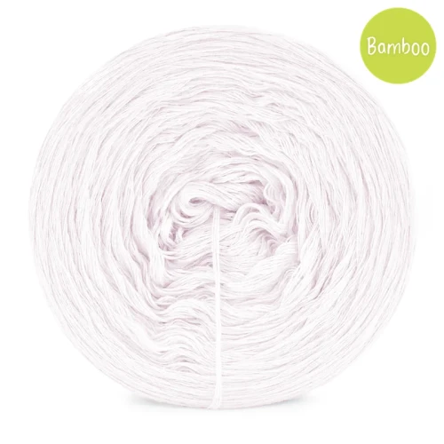 KOKONEK Bamboo - perłowy / 4 nitki / 1200 m / 240 g - GOTOWY