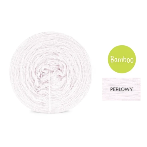 KOKONEK Bamboo - perłowy / 4 nitki / 1200 m / 240 g - GOTOWY