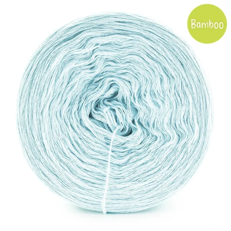 KOKONEK Bamboo - perłowy / 4 nitki / 1200 m / 240 g - GOTOWY