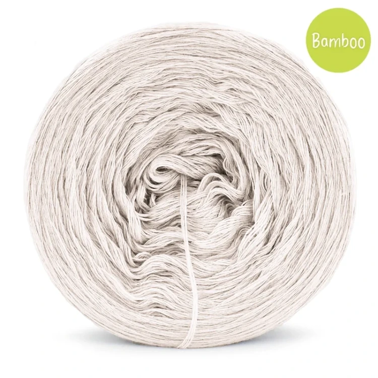 KOKONEK Bamboo - popielaty / 4 nitki / 1200 m / 240 g - GOTOWY