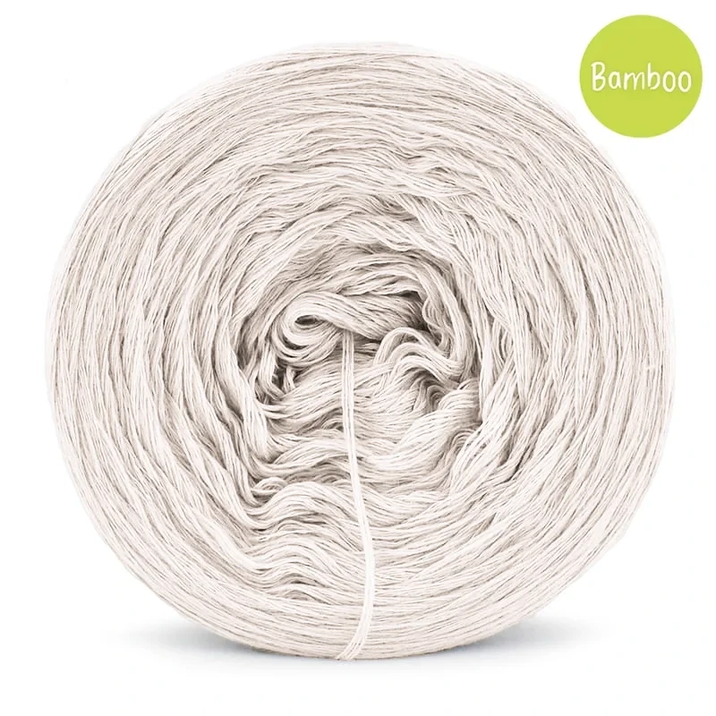 KOKONEK Bamboo - popielaty / 4 nitki / 1200 m / 240 g - GOTOWY