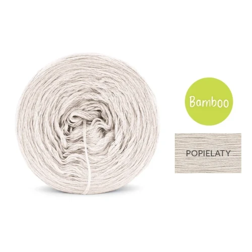 KOKONEK Bamboo - popielaty / 4 nitki / 1200 m / 240 g - GOTOWY