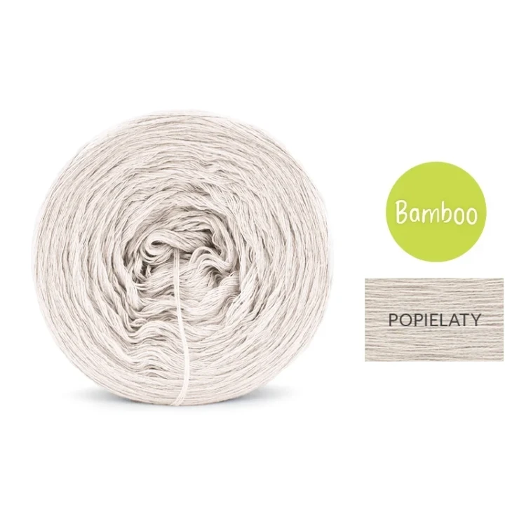 KOKONEK Bamboo - popielaty / 4 nitki / 1200 m / 240 g - GOTOWY
