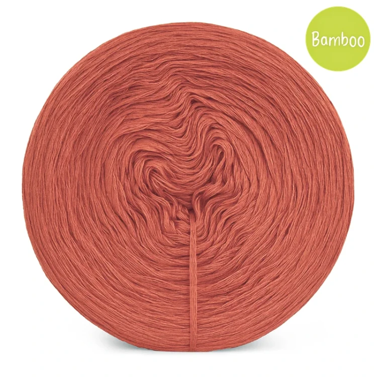 KOKONEK Bamboo - rudy / 4 nitki / 1200 m / 240 g - GOTOWY