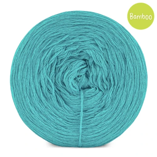 KOKONEK Bamboo - szmaragd, 4 nitki, 1200 m, 240 g - GOTOWY