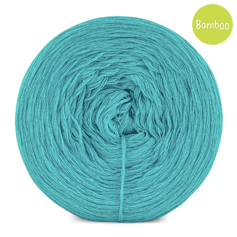 KOKONEK Bamboo - szmaragd, 4 nitki, 1200 m, 240 g - GOTOWY