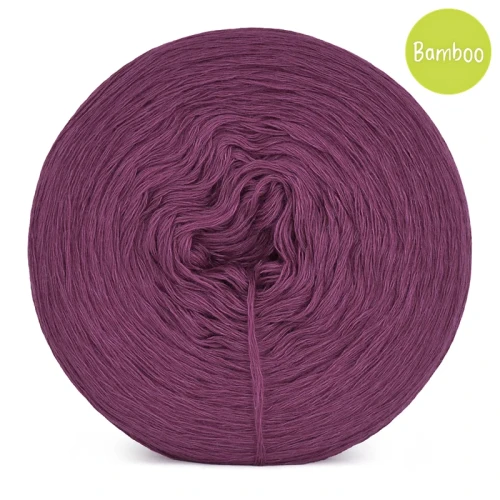 KOKONEK Bamboo - wino / 4 nitki / 1200 m / 240 g - GOTOWY