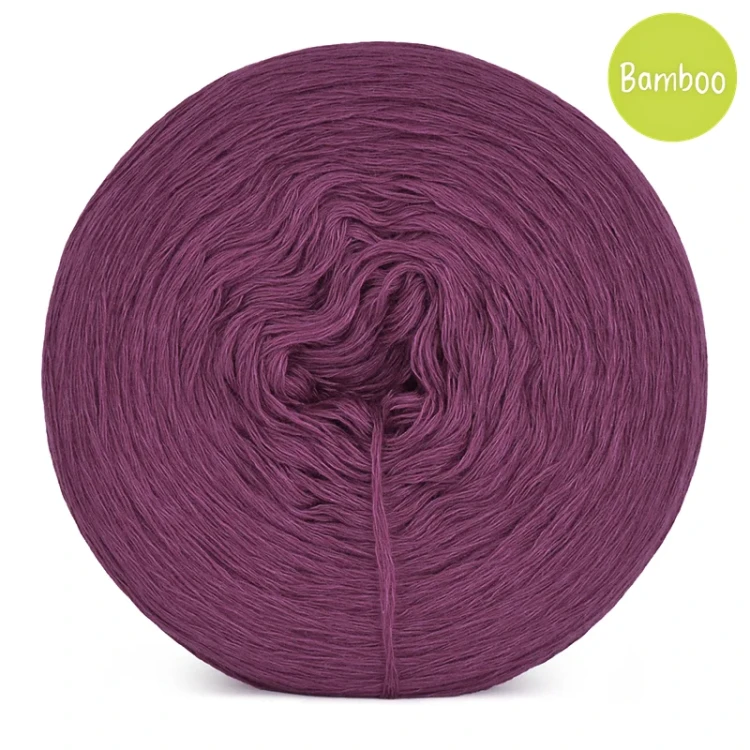 KOKONEK Bamboo - wino / 4 nitki / 1200 m / 240 g - GOTOWY