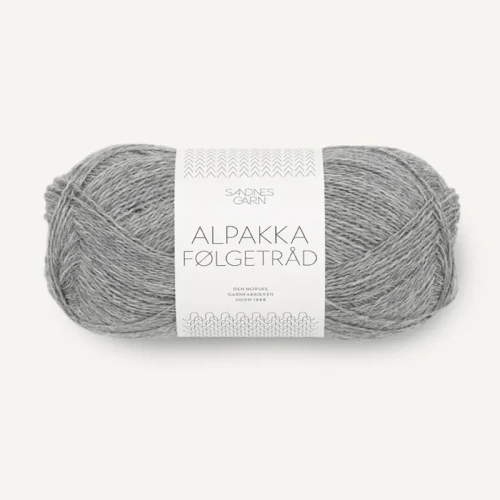 Włóczka Sandnes Garn Alpakka Folgetrad 1042 / szary melanż