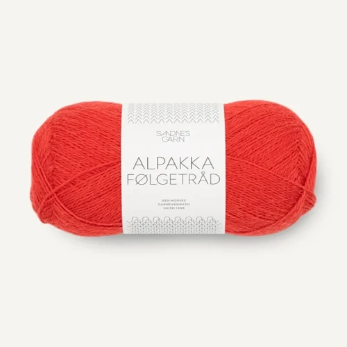 Włóczka Sandnes Garn Alpakka Folgetrad 4018 / szkarłat