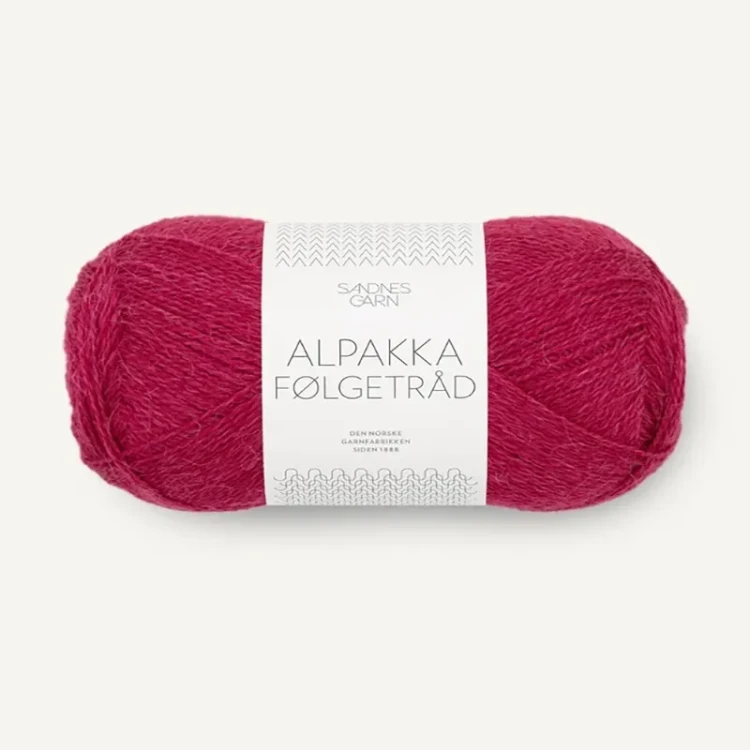 Włóczka Sandnes Garn Alpakka Folgetrad 4255 / malinowa czerwień