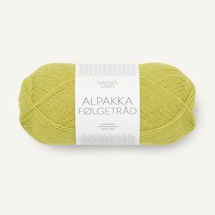 Włóczka Sandnes Garn Alpakka Folgetrad 9825 / limetka