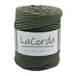 Sznurek La Corda Cotton Cord 5mm / rolka 100m / 710 ciemna oliwka