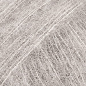 Włóczka Drops Brushed Alpaca Silk 02 / jasny szary