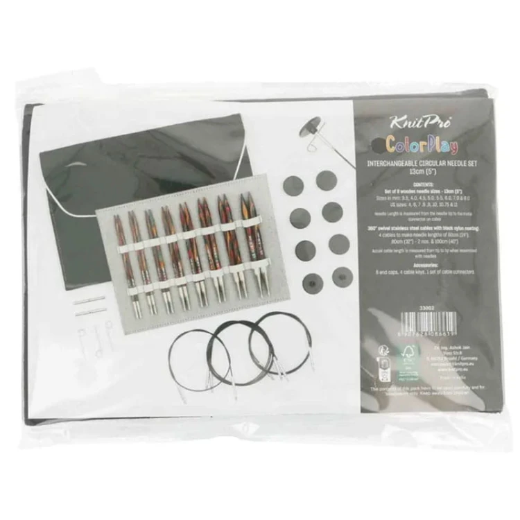 Zestaw drutów wymiennych KnitPro ColorPlay / 33002