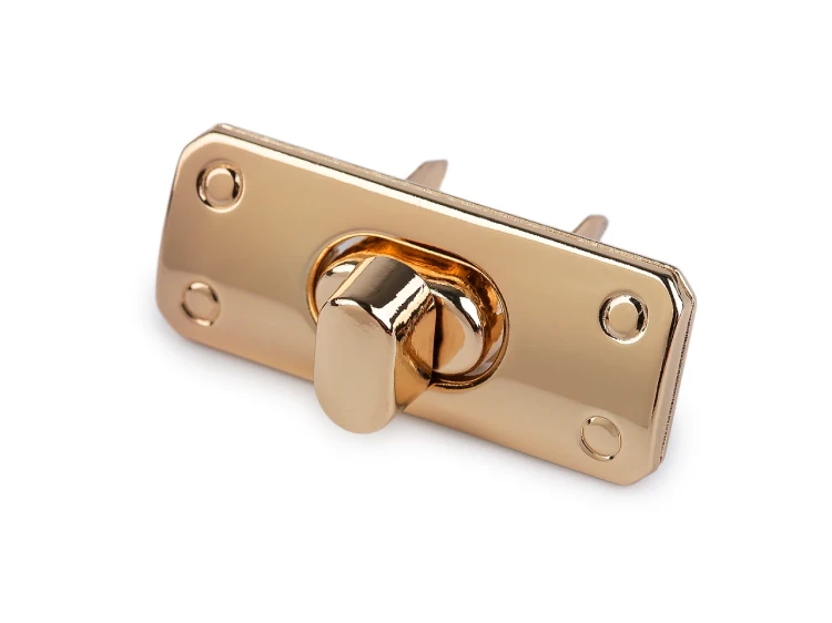 Zapięcie do torebki / 17x43 mm / różowe złoto / 1 szt / 930760